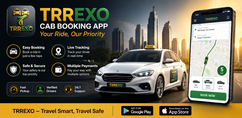 Trrexo - On-Demand Ride-Booking App (Customer & Driver Platform)